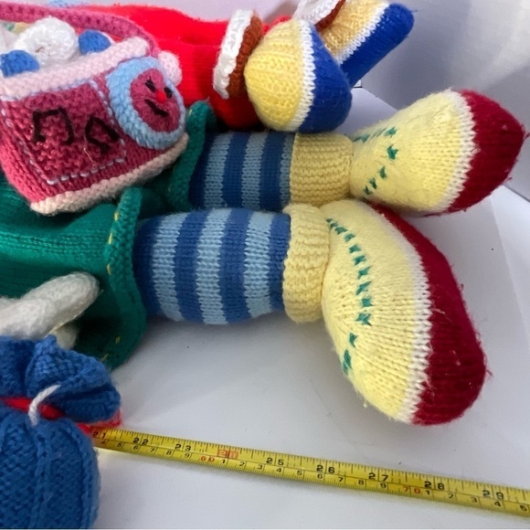 Jean Greenhowe Clown Dolls Knit Stuffed Plush Handmade Large Godfrey Alf - Picture 13 of 14